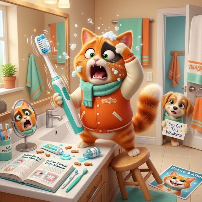 Brushing Cat Teeth