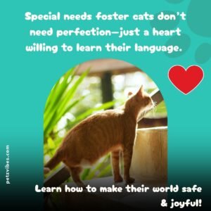 Foster a cat with special needs