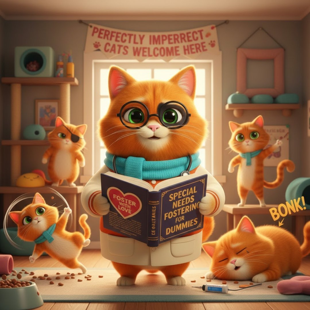 Foster a cat with special needs