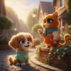 Vibo the puppy on his very first adventure — free children's ebook cover Vibo the puppy on his very first adventure — free children's ebook cover