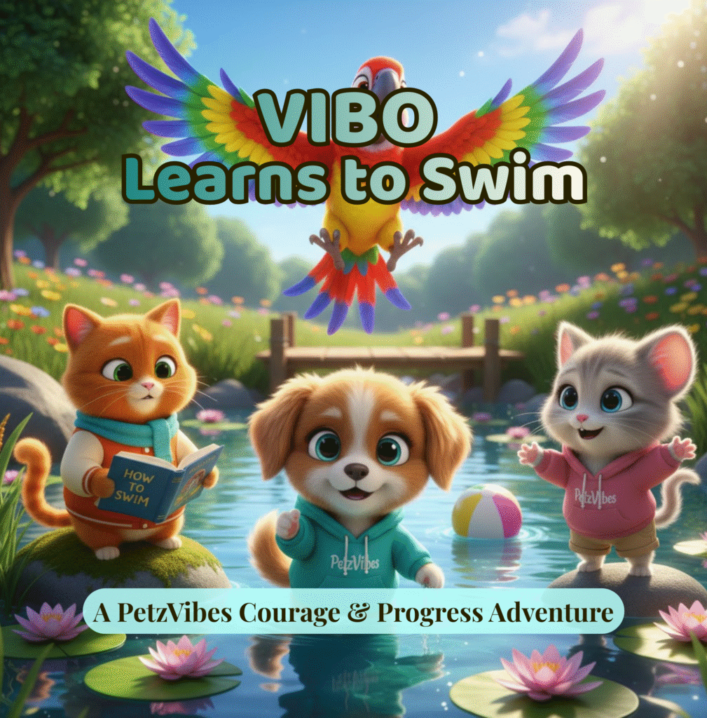 children ebook Vibo learns to swim