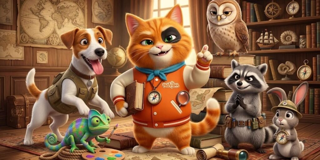 educational ebook for children Whiskers the cat