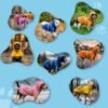 Dog Raincoat with Hood – Waterproof & Windproof Dog Rain Jacket for Small, Medium & Large Dogs | Reflective Strips, Leash Hole, Adjustable Chest Strap | 8 Sizes, 4 Colors (Blue, Orange, Pink, Yellow)