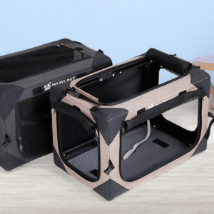 Foldable Soft-Sided Dog Crate with Steel Frame Product page