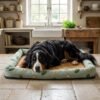 petzvibes-natural-rattan-cooling-pet-bed-mat-size-xxl-bernese-mountain-dog-avocado-print-lifestyle.jpg PetzVibes Natural Rattan Cooling Pet Bed Mat for Dogs and Cats – Breathable Summer Ice Pad with Anti-Slip Base | Avocado Print