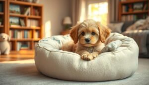 the storybook puppy who's just as cozy as your real dog's new bed