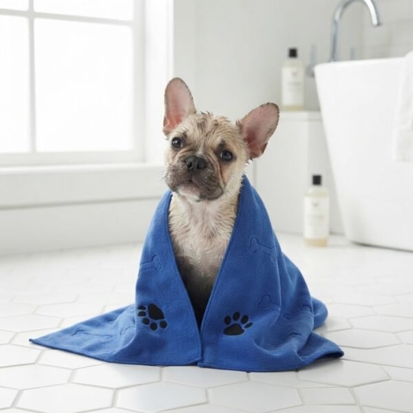 Super-Absorbent-Microfiber-Pet-Bath-Towel small breed dog blue towel super-absorbent-microfiber-pet-bath-towel small breed dog blue towel