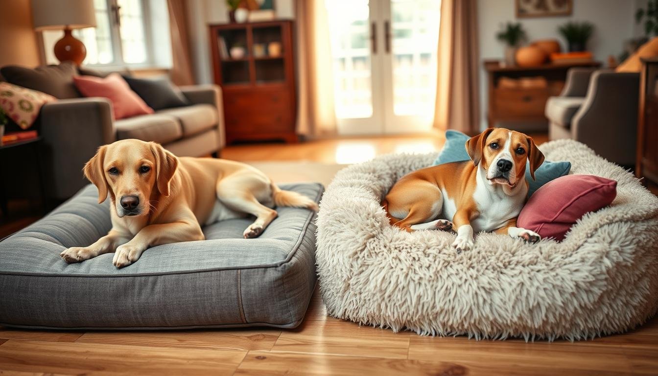 orthopedic vs plush pet bed for senior dogs