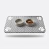 Absorbent Pet Feeding Mat Mat with Bowls