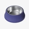 Anti-Tip-Stainless-Steel Dog Bowl Product Blue Round at petzvibes.com