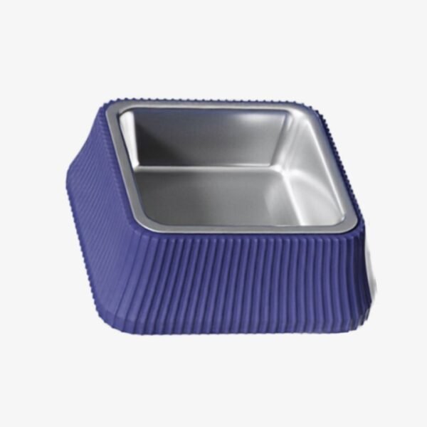 Anti-Tip Stainless Steel Dog Bowl Product Blue Square petzvibes.com