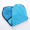 Chenille-Pet-Towel-with-Hand-Pockets-Blue petzvibes.com
