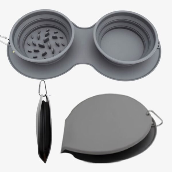 Collapsible Travel Dog Bowl product all sides