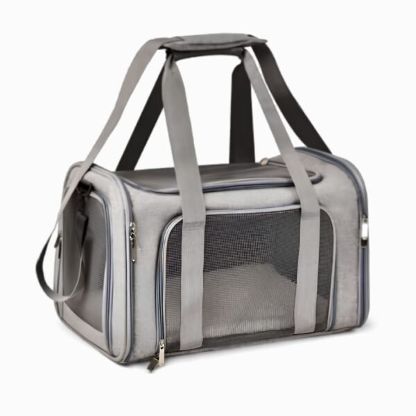 Collapsible Travel Pet Carrier Product Grey