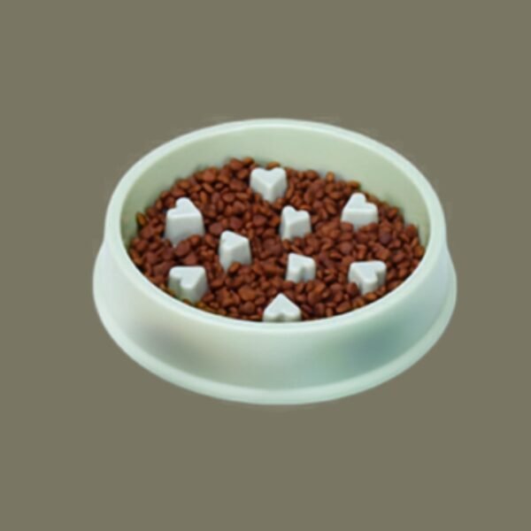 green heart-pattern dog puzzle slow feeder bowl petzvibes.com green heart-pattern dog puzzle slow feeder bowl petzvibes.com