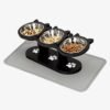 Elevated Cat Feeding Station with Mat - Bowl Station + Mat petzvibes.com Elevated Cat Feeding Station with Mat - Bowl Station + Mat petzvibes.com