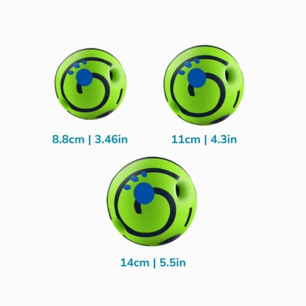 Giggle Sound Ball Dog Toy Product 3 balls petzvibes.com