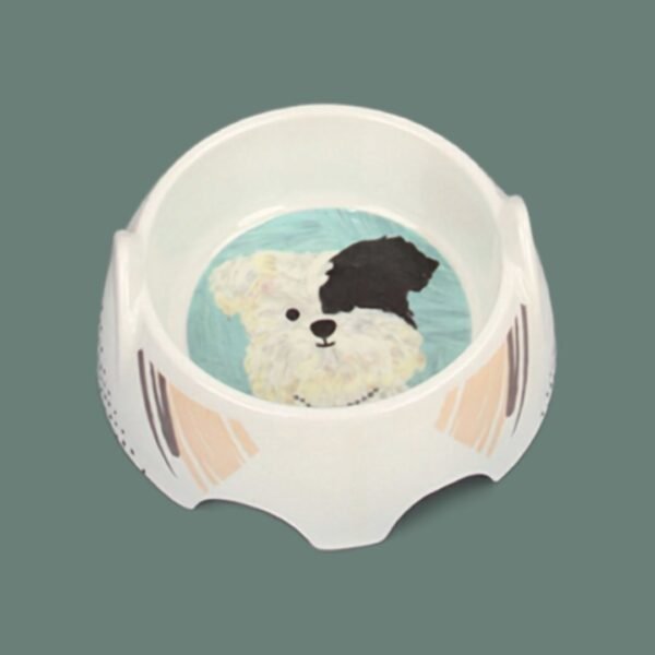 Melamine-Small-Dog-Bowl-Product-Teal bowl petzvibes