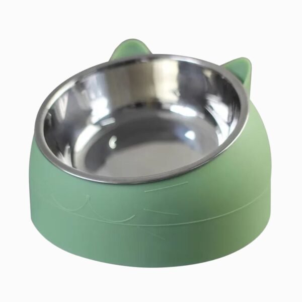 Non-Slip Stainless Steel Cat Bowl Product Green
