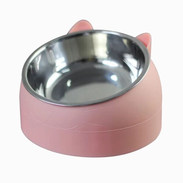 Non-Slip Stainless Steel Cat Bowl Product Pink