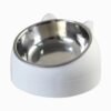 Non-Slip Stainless Steel Cat Bowl Product White