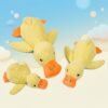 Plush Sleeping Duck Dog Toy 3 ducks with background petzvibes.com Plush Sleeping Duck Dog Toy 3 ducks with background petzvibes.com