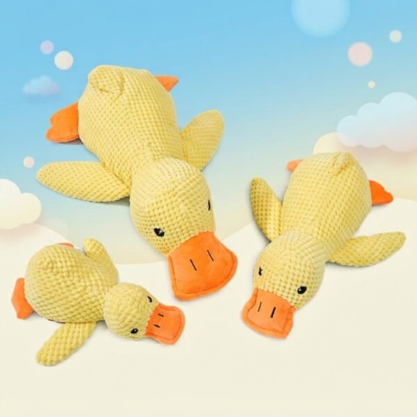 Plush Sleeping Duck Dog Toy 3 ducks with background petzvibes.com Plush Sleeping Duck Dog Toy 3 ducks with background petzvibes.com