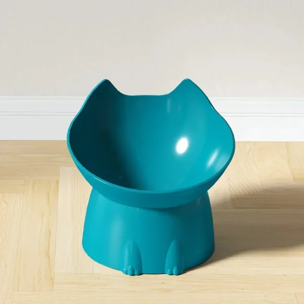 Anti-Tip Elevated Cat Bowl teal petzvives.com Anti-Tip Elevated Cat Bowl teal petzvives.com