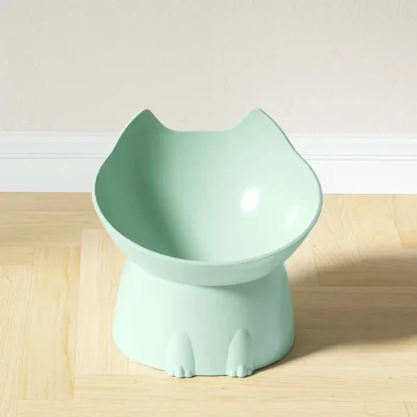 Anti-Tip Elevated Cat Bowl light green petzvives.com Anti-Tip Elevated Cat Bowl light green petzvives.com