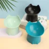Sa1e5acb3163f486f863a0bd5cd353439I.webp Anti-Tip Elevated Cat Bowl — Tilted Raised Pet Feeding Dish with Neck Protection, Cat-Ear Design, 5 Colors