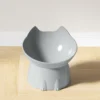 Anti-Tip Elevated Cat Bowl grey petzvives.com Anti-Tip Elevated Cat Bowl grey petzvibes.com