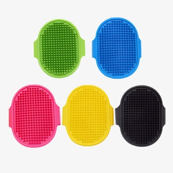 Silicone Pet Bath Brush 5 colors short petzvibes