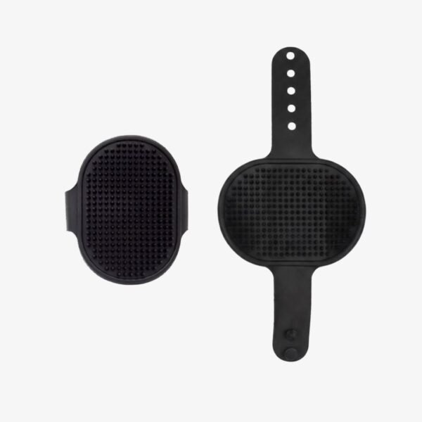 Silicone Pet Bath Brush black brush product petzvibes