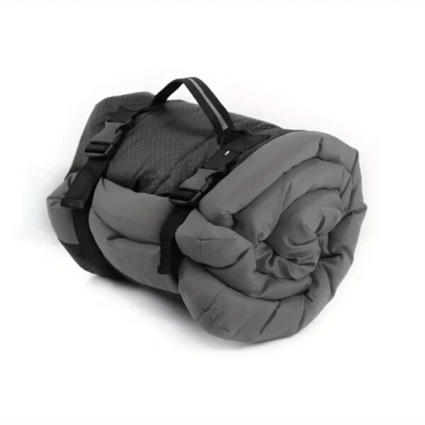 Waterproof Roll-Up Dog Travel Bed product grey petzvibes.com