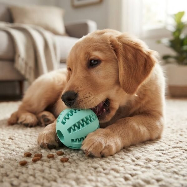 dog treat dispensing tooth cleaning ball puppy chewing petzvibes.com dog treat dispensing tooth cleaning ball puppy chewing petzvibes.com
