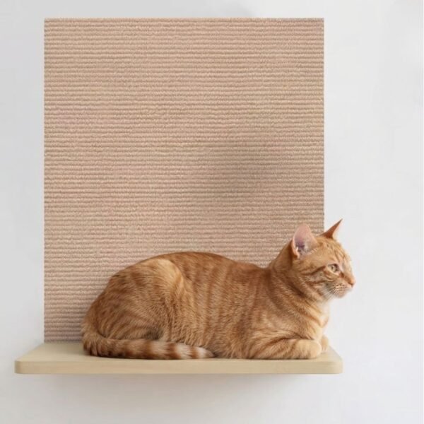 self-adhesive cat scratching mat Cream petzvibes.com