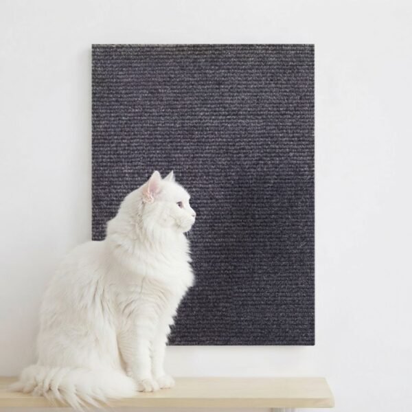self-adhesive cat scratching mat Dark Grey petzvibes.com