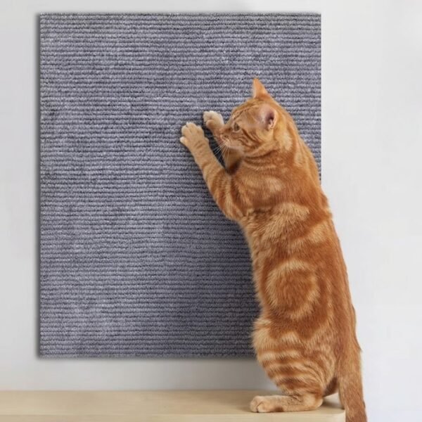 self-adhesive cat scratching mat Light Grey petzvibes.com