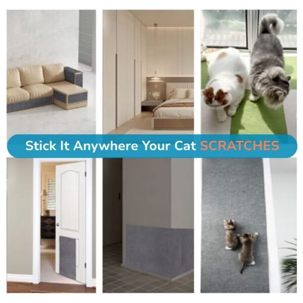 self-adhesive cat scratching mat Where to place it petzvibes.com
