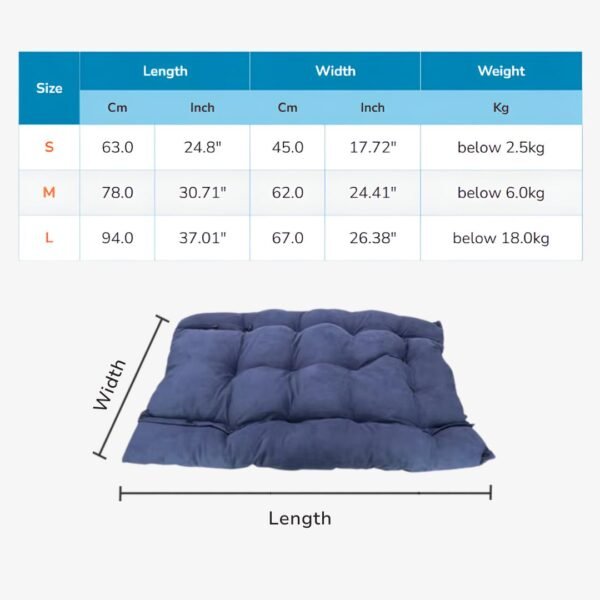 3-in-1 Convertible Pet Bed for Dogs & Cats SIze 3-in-1 Convertible Pet Bed for Dogs & Cats - Plush Tufted Sofa, Nest & Mat