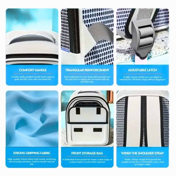 Large Capacity Pet Carrier Backpack features Large Capacity Pet Carrier Backpack features