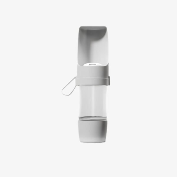 Portable Dog Cat Water Bottle with Food Storage Product Grey Portable Dog Cat Water Bottle with Food Storage Product Grey