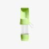 Portable Dog Cat Water Bottle with Food Storage Product green Portable Dog Cat Water Bottle with Food Storage Product green