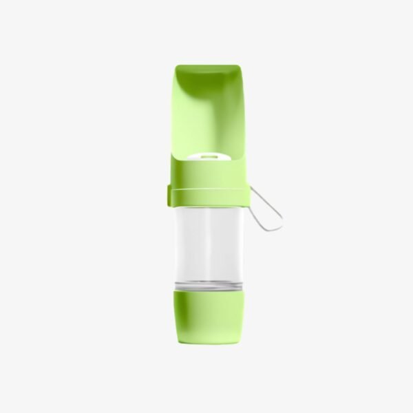 Portable Dog Cat Water Bottle with Food Storage Product green Portable Dog Cat Water Bottle with Food Storage Product green