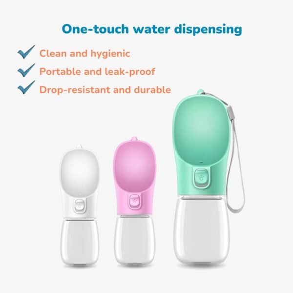 Portable Dog Water Bottle for Walking and Travel Features