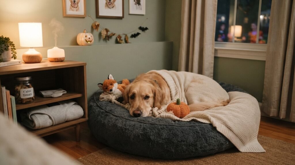 trick-or-treater pet anxiety quiet room for dog trick-or-treater pet anxiety quiet room for dog