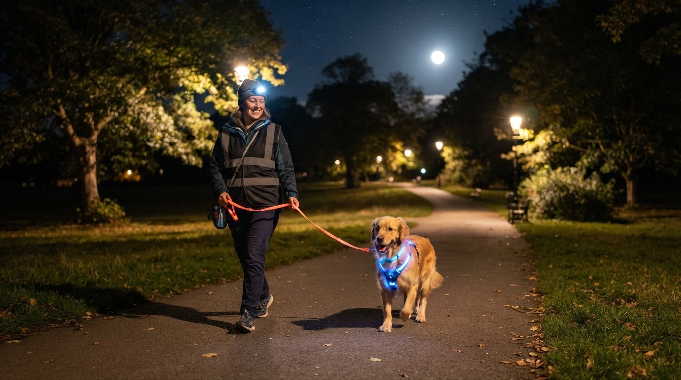 walking your dog at night